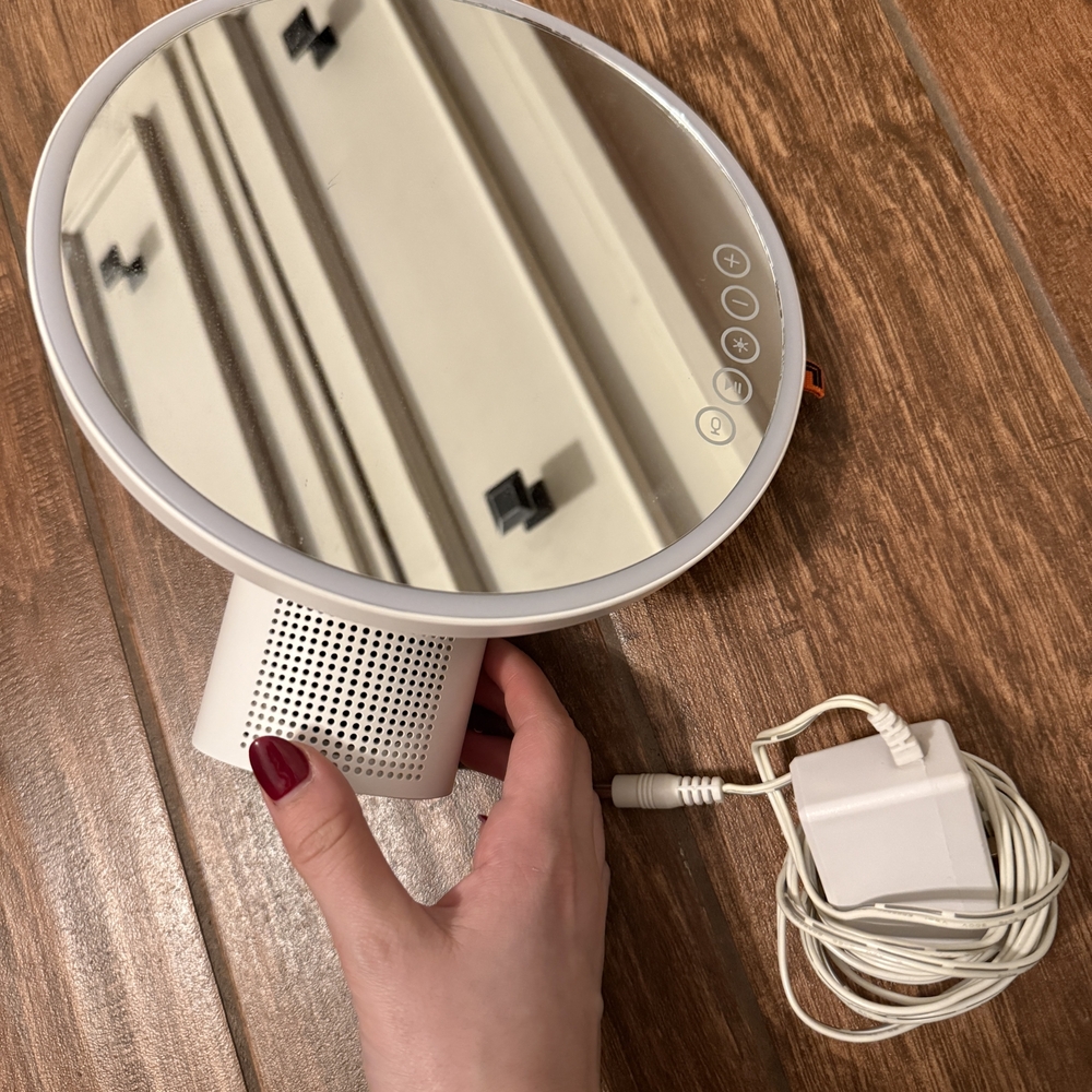 Sharper Image White LED Vanity Mirror